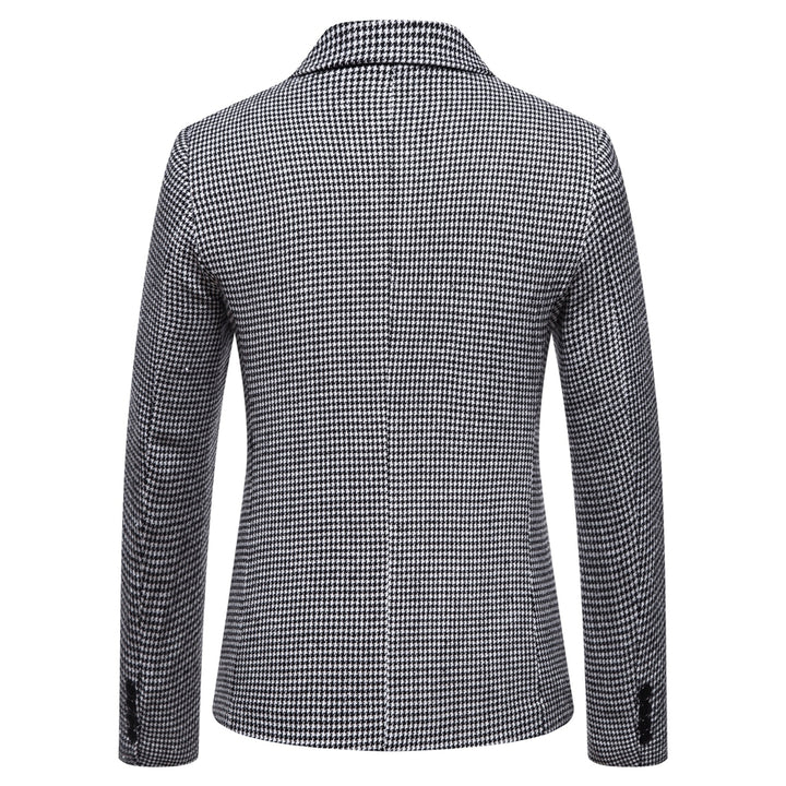 Tailored Fit Notched Lapel Single Breasted One-button Striped Men&