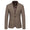 Tailored Fit Notched Lapel Single Breasted One-button Striped Men's Party Jacket