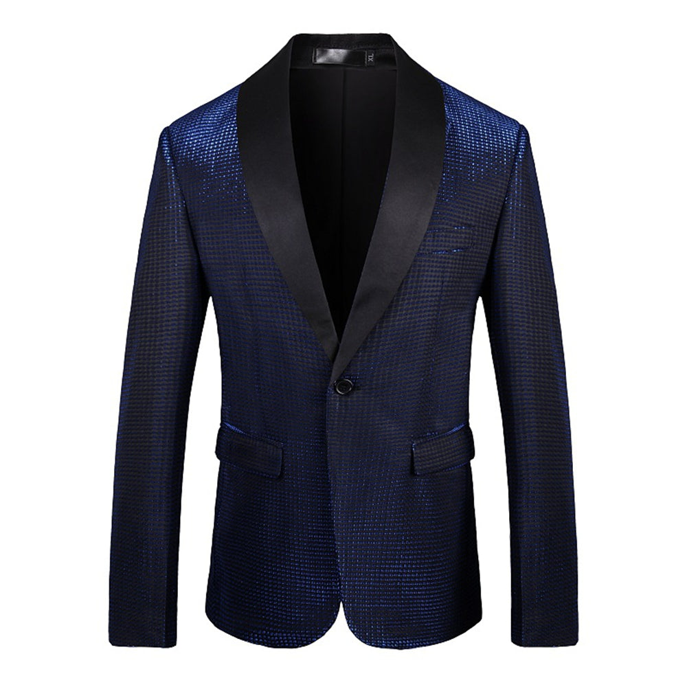 Tailored Fit Shawl Lapel Single Breasted One-button Men&