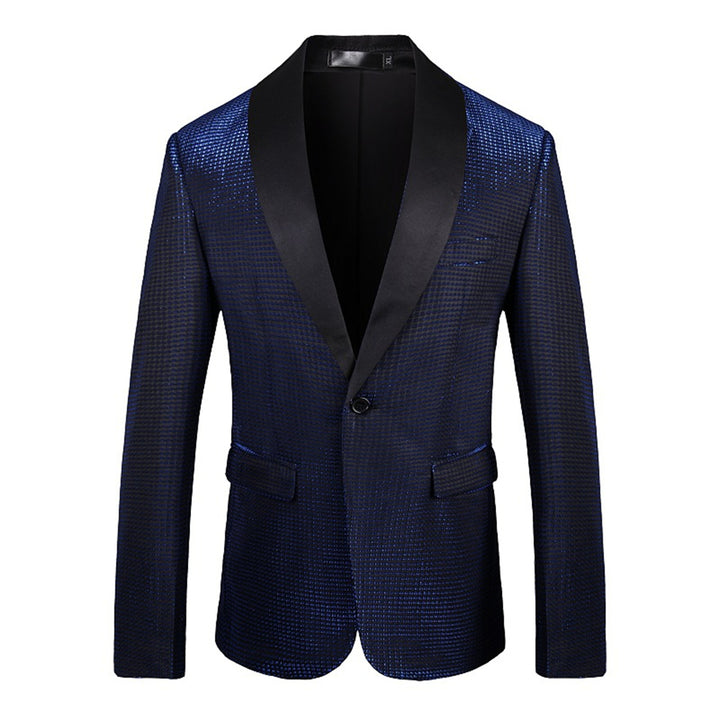 Tailored Fit Shawl Lapel Single Breasted One-button Men&