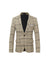 Tailored Fit Notched Lapel Single Breasted One-button Striped Men's Party Jacket