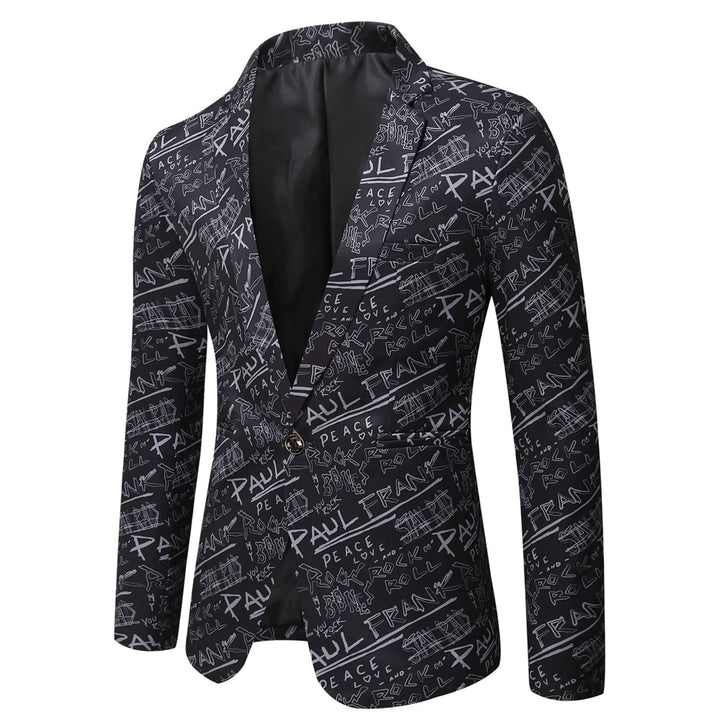 Tailored Fit Notched Lapel Single Breasted One-button Men&