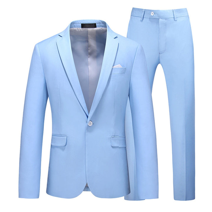 Tailored Fit Single Breasted One-button 2 Pieces Men&