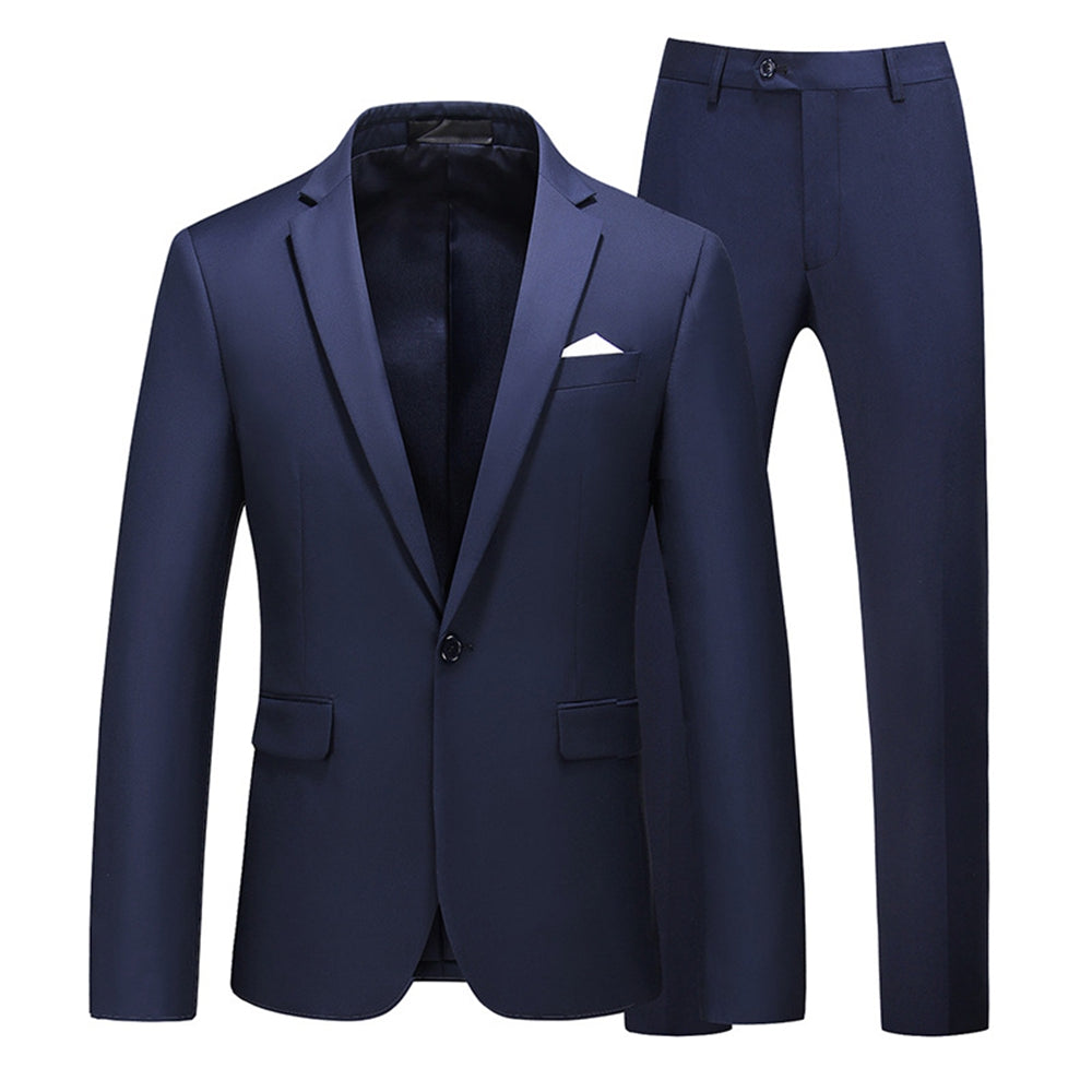 Tailored Fit Single Breasted One-button 2 Pieces Men&