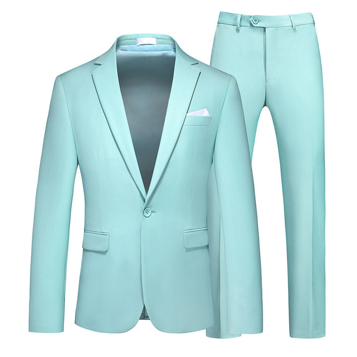 Tailored Fit Single Breasted One-button 2 Pieces Men&