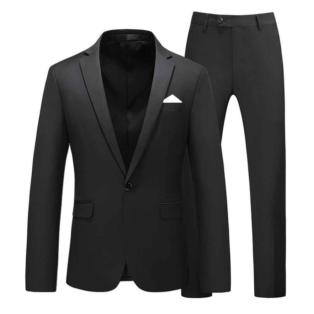 Tailored Fit Single Breasted One-button 2 Pieces Men&