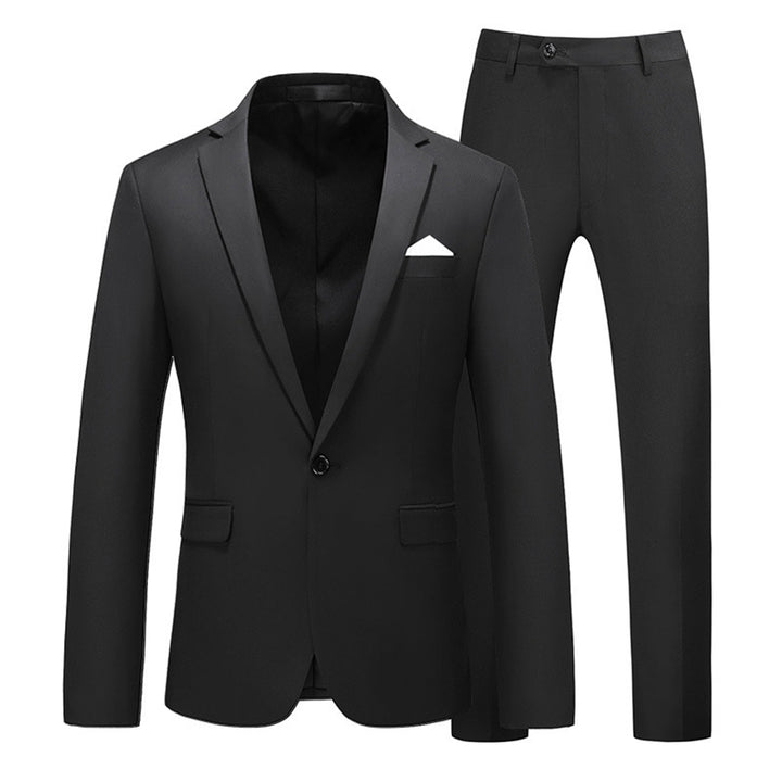 Tailored Fit Single Breasted One-button 2 Pieces Men&
