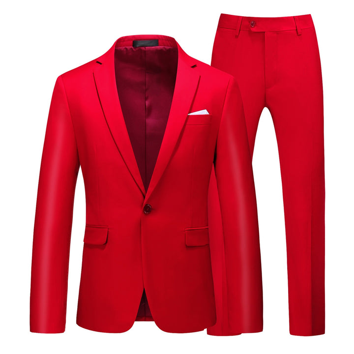 Tailored Fit Single Breasted One-button 2 Pieces Men&
