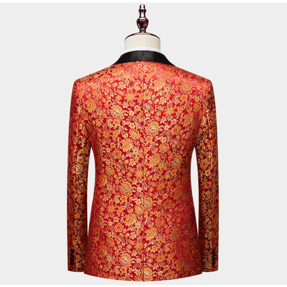 Tailored Fit Single Breasted One-button 3 Pieces Men&