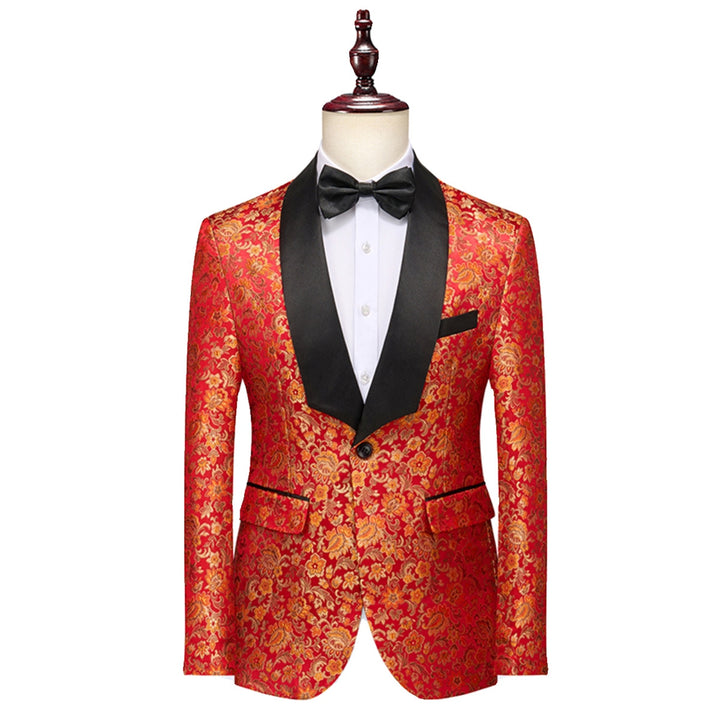 Tailored Fit Single Breasted One-button 3 Pieces Men&