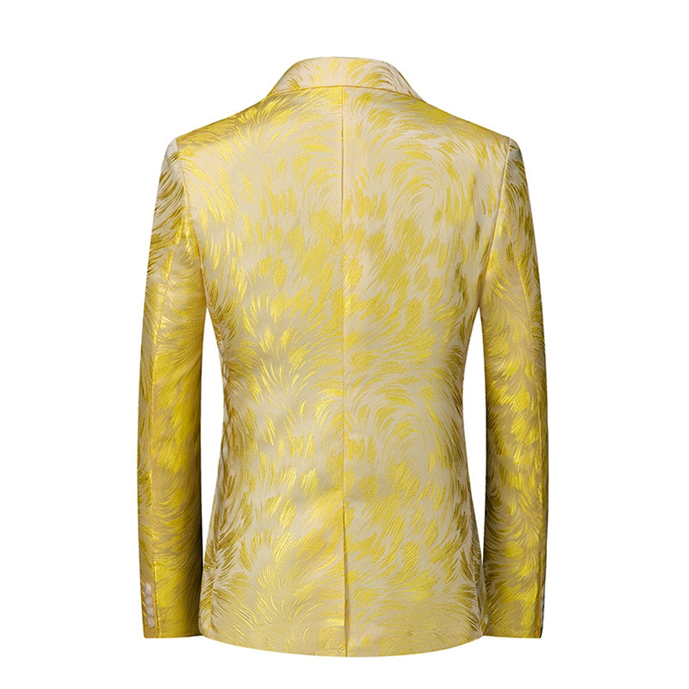Tailored Fit Notched Lapel Single Breasted One-button Men&