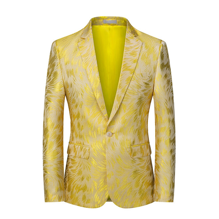 Tailored Fit Notched Lapel Single Breasted One-button Men&