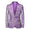 Tailored Fit Notched Lapel Single Breasted One-button Men's Party Jacket