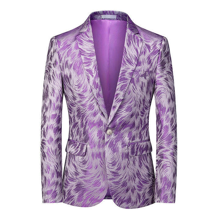 Tailored Fit Notched Lapel Single Breasted One-button Men&