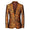 Tailored Fit Notched Lapel Single Breasted One-button Men's Party Jacket