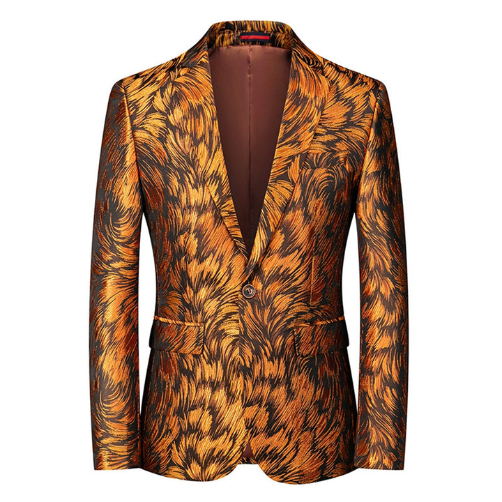 Tailored Fit Notched Lapel Single Breasted One-button Men&