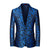 Tailored Fit Notched Lapel Single Breasted One-button Men's Party Jacket