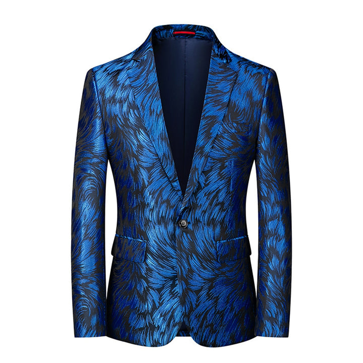 Tailored Fit Notched Lapel Single Breasted One-button Men&