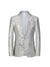 Tailored Fit Notched Lapel Single Breasted One-button Men's Party Jacket