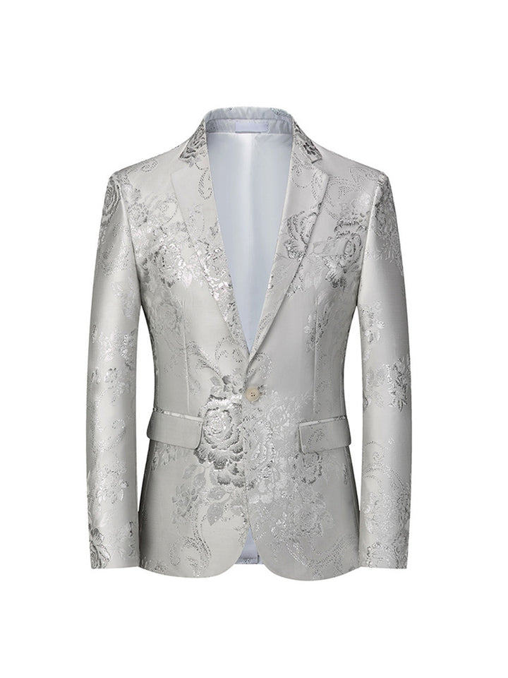 Tailored Fit Notched Lapel Single Breasted One-button Men&