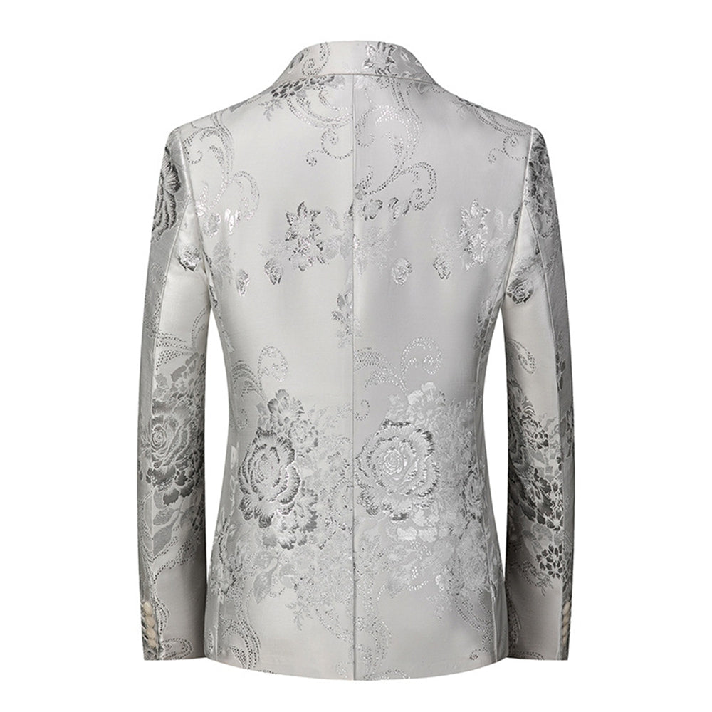 Tailored Fit Notched Lapel Single Breasted One-button Men&