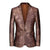 Tailored Fit Notched Lapel Single Breasted One-button Men's Party Jacket