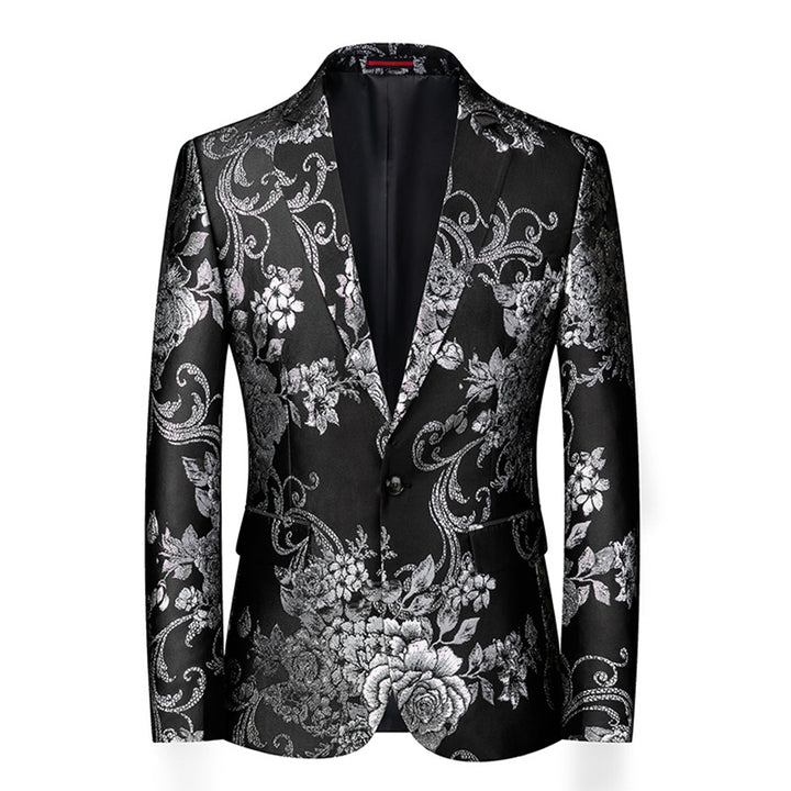 Tailored Fit Notched Lapel Single Breasted One-button Men&