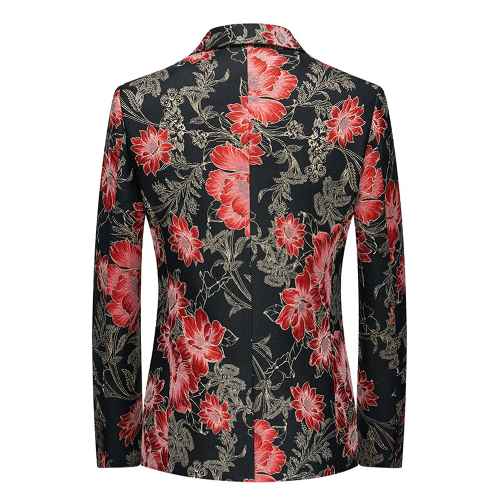 Tailored Fit Notched Lapel Single Breasted One-button Men&