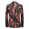 Tailored Fit Notched Lapel Single Breasted One-button Men's Party Jacket
