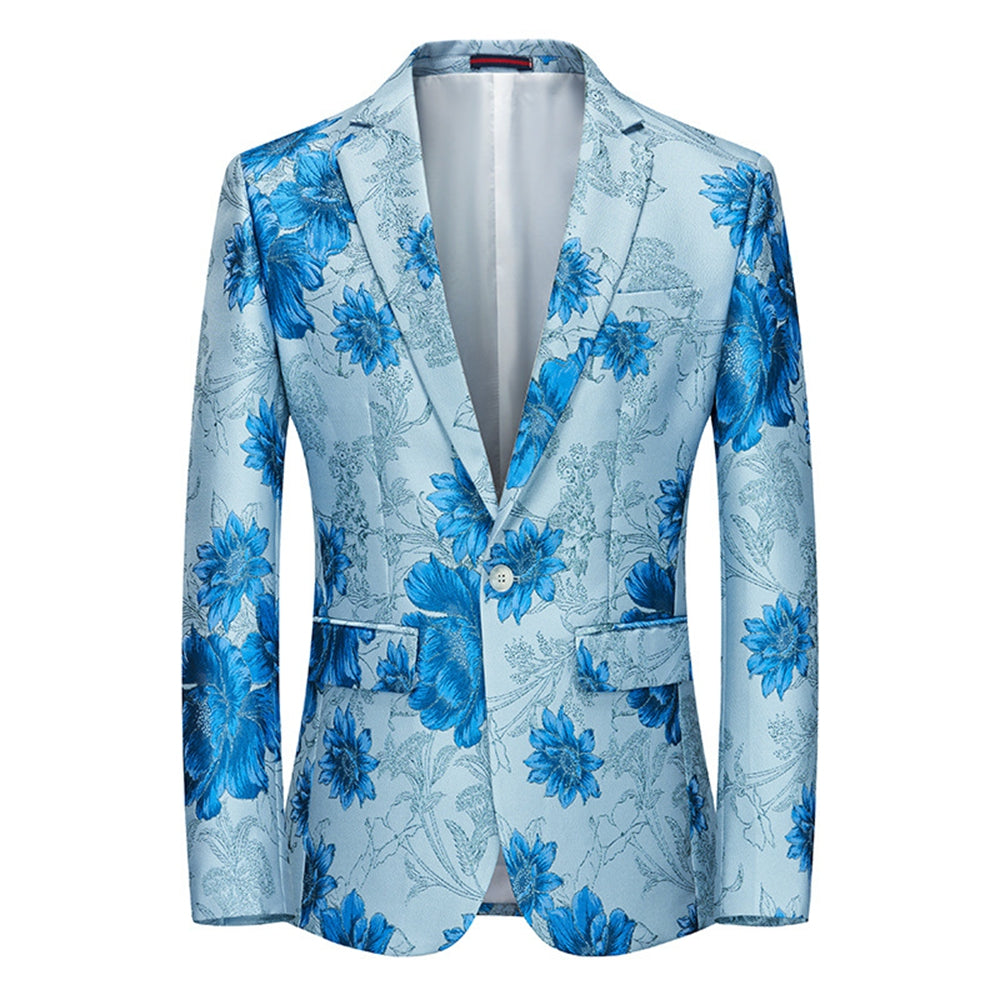 Tailored Fit Notched Lapel Single Breasted One-button Men&