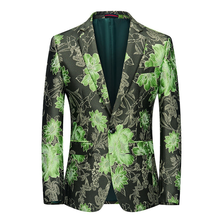 Tailored Fit Notched Lapel Single Breasted One-button Men&