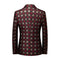 Tailored Fit Notched Lapel Single Breasted One-button Men's Party Jacket