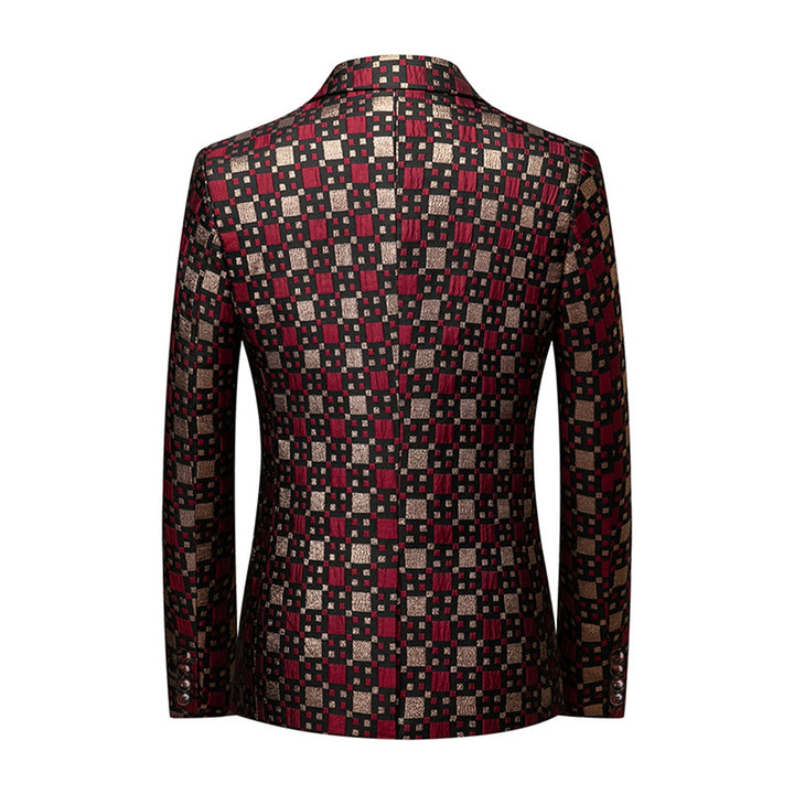 Tailored Fit Notched Lapel Single Breasted One-button Men&