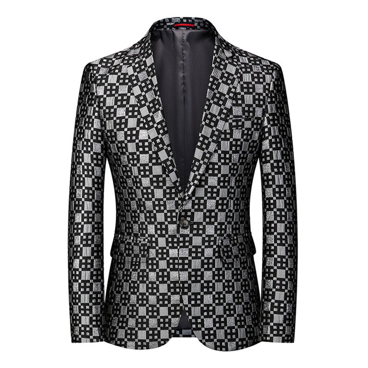 Tailored Fit Notched Lapel Single Breasted One-button Men&