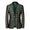 Tailored Fit Notched Lapel Single Breasted One-button Men's Party Jacket