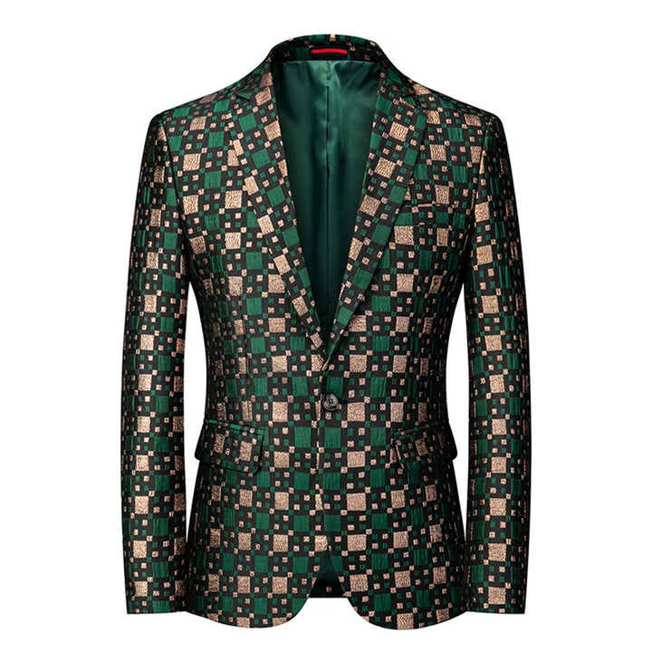 Tailored Fit Notched Lapel Single Breasted One-button Men&
