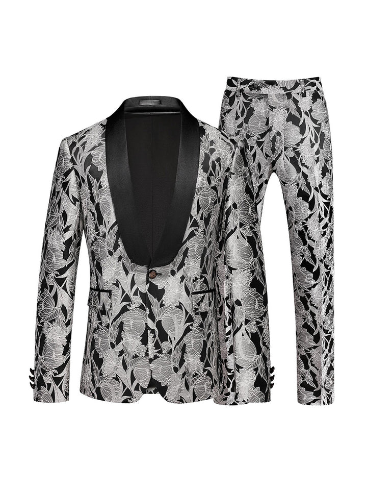 Tailored Fit Single Breasted One-button 2 Pieces Men&