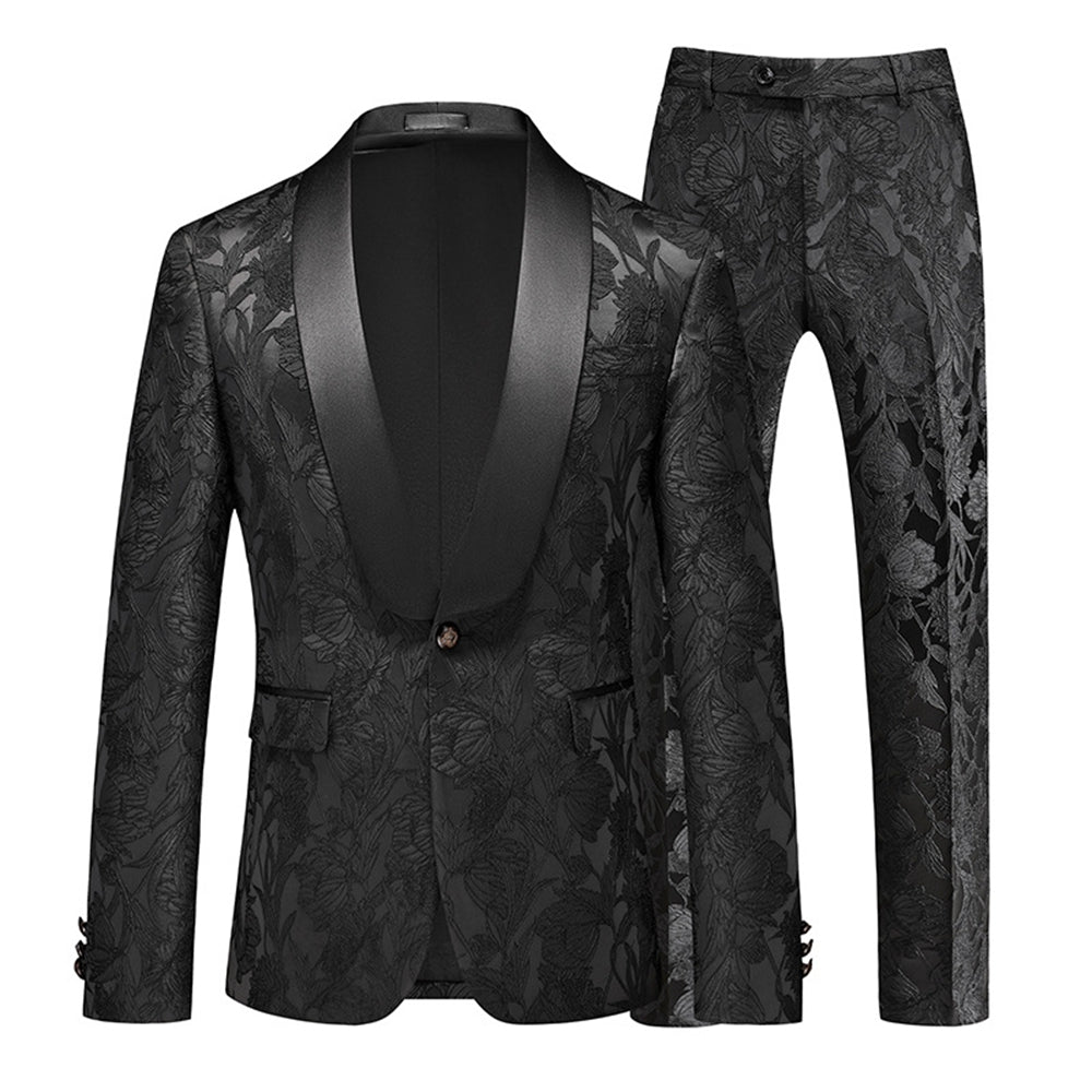 Tailored Fit Single Breasted One-button 2 Pieces Men&