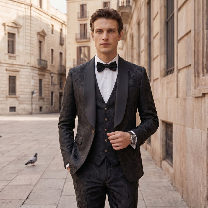 Tailored Fit Single Breasted One-button 2 Pieces Men&