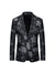 Tailored Fit Notched Lapel Single Breasted One-button Men's Party Jacket