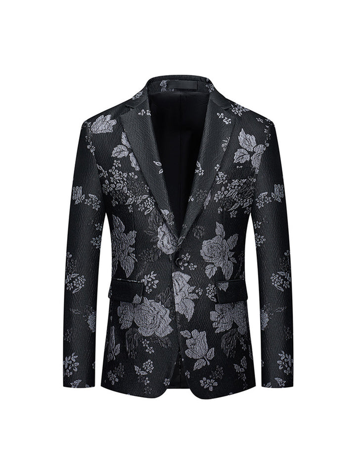Tailored Fit Notched Lapel Single Breasted One-button Men&