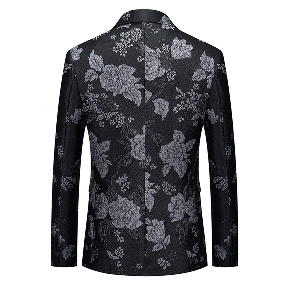 Tailored Fit Notched Lapel Single Breasted One-button Men&