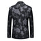 Tailored Fit Notched Lapel Single Breasted One-button Men's Party Jacket