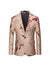Tailored Fit Notched Lapel Single Breasted One-button Men's Party Jacket