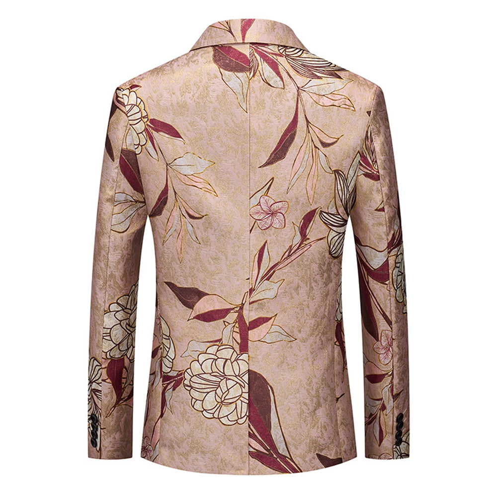 Tailored Fit Notched Lapel Single Breasted One-button Men&