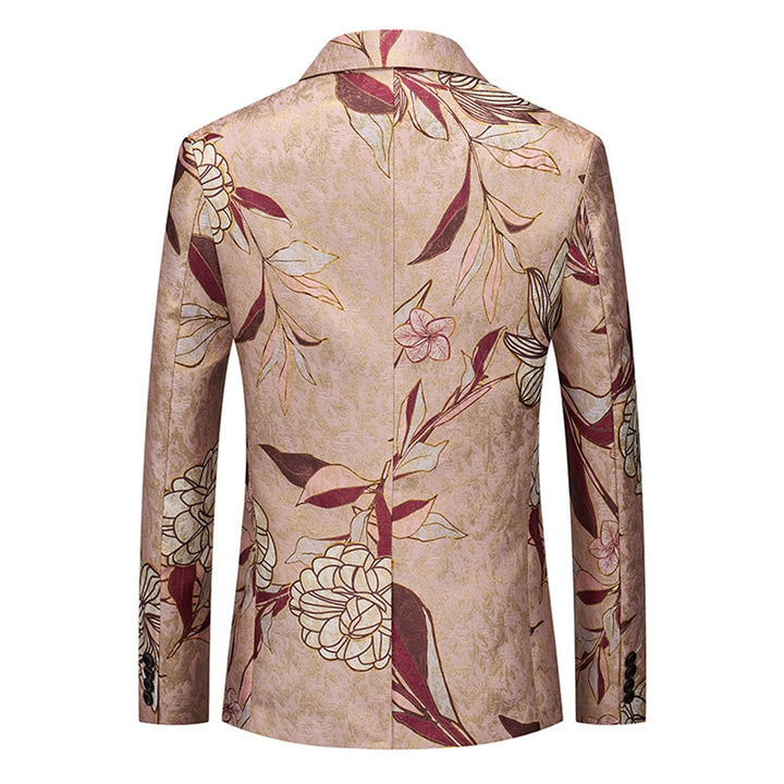 Tailored Fit Notched Lapel Single Breasted One-button Men&