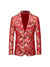 Tailored Fit Notched Lapel Single Breasted One-button Men's Party Jacket