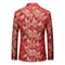 Tailored Fit Notched Lapel Single Breasted One-button Men's Party Jacket