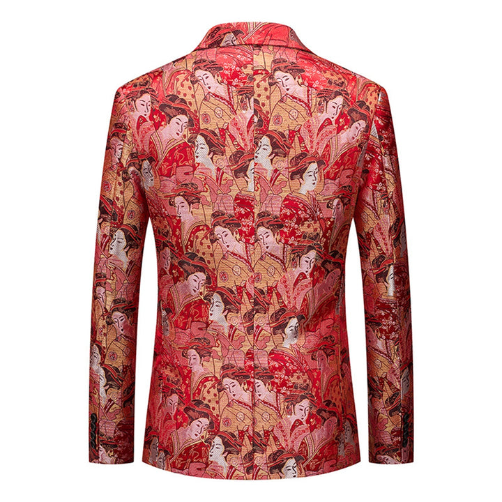 Tailored Fit Notched Lapel Single Breasted One-button Men&