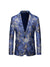 Tailored Fit Notched Lapel Single Breasted One-button Men's Party Jacket